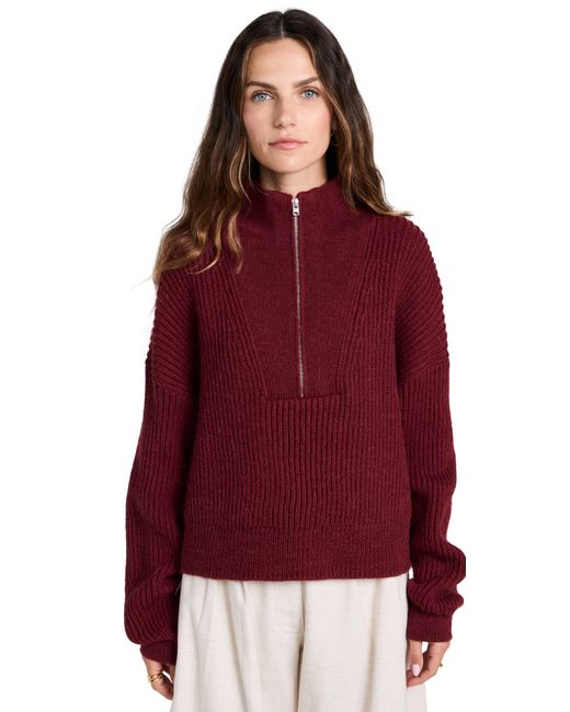 Closed Cropped Half Zip Pullover