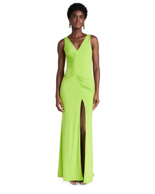 Sergio Hudson Ruched Evening Gown