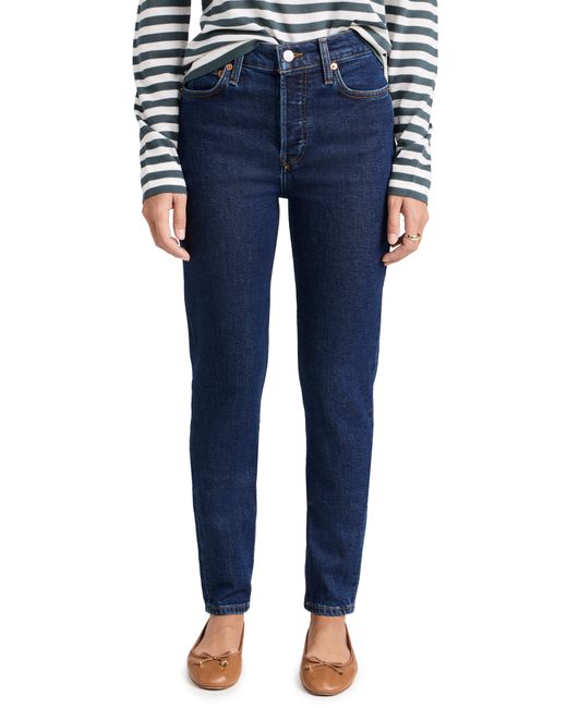 Re/Done High Rise Skinny Jeans