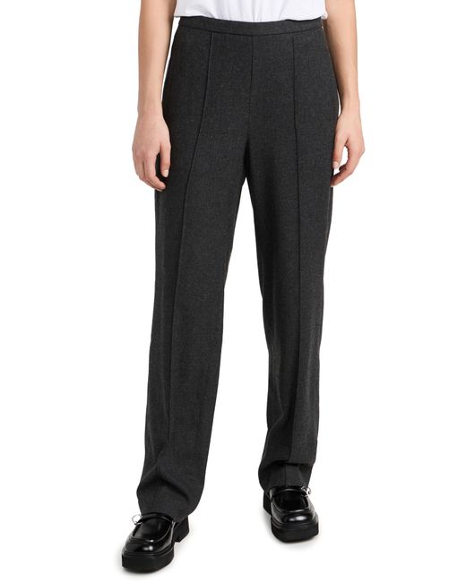 Vince Brushed Wool Mid Rise Wide Leg Pants