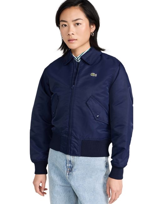 Lacoste X Bandier Nylon Bomber with Pockets