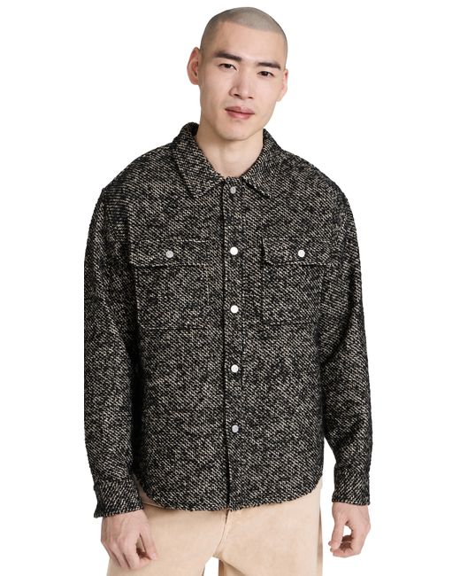 Frame Textured Overshirt Jacket