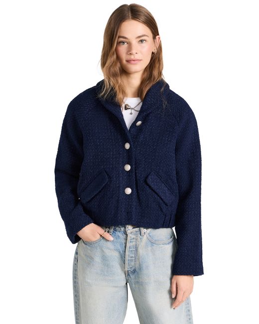 Endless Rose Boucle Buttoned Bomber