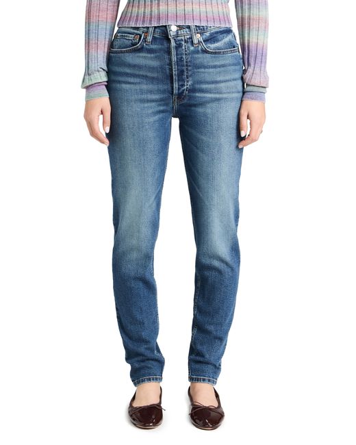 Re/Done High Rise Skinny Jeans