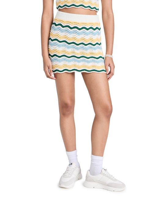 Casablanca Boucle Wave Skirt