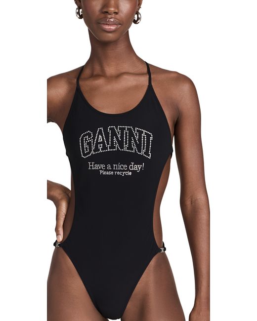 Ganni String One Piece Swimsuit
