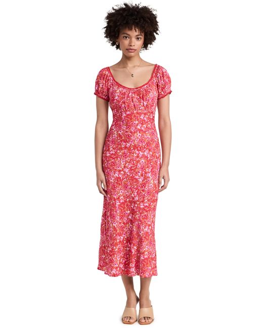 Lost + Wander Petal Patch Midi Dress