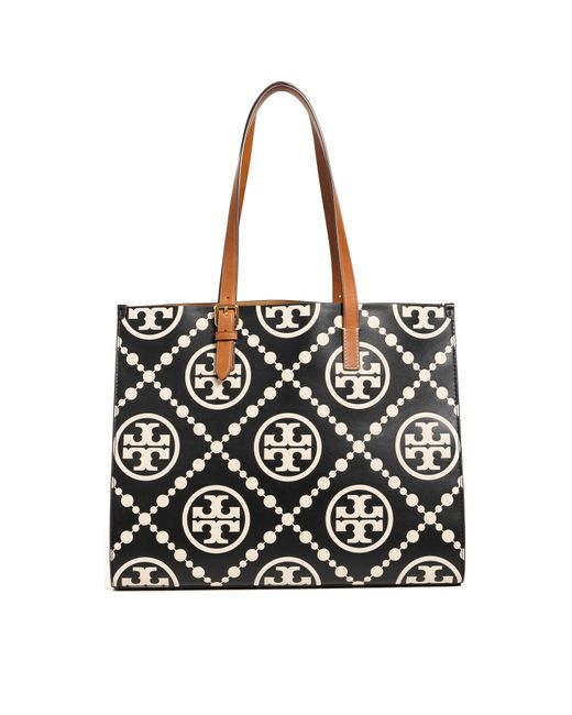 Tory Burch T Monogram Contrast Embossed Tote One
