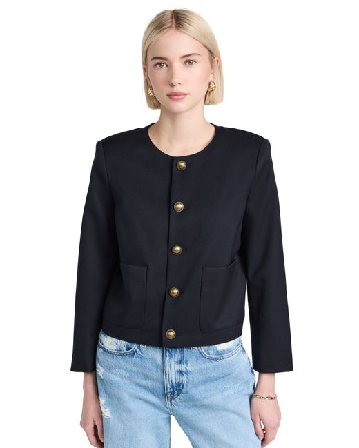 Frame Button Front Jacket