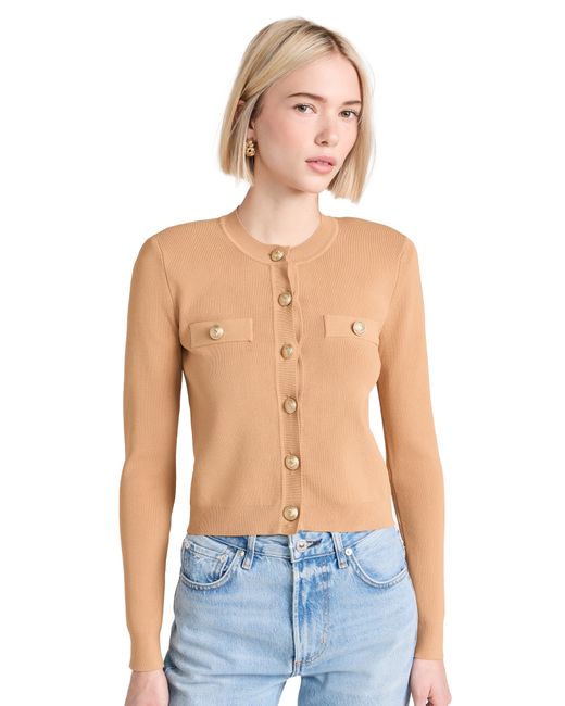 L'agence Toulouse Crop Crew Neck Cardigan