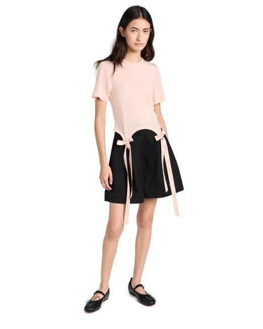 Simone Rocha Easy T-Shirt with Bow Tails