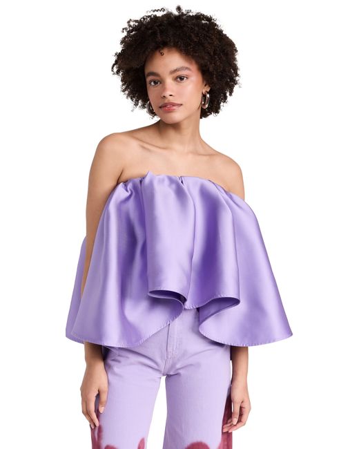 Marques'Almeida Pleated Strapless Top