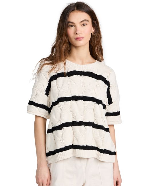 Splendid x Cella Jane Stripe Cable Sweater