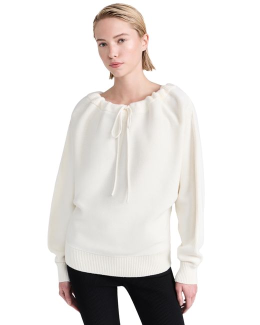 Helmut Lang Ruched Dolman Sweater