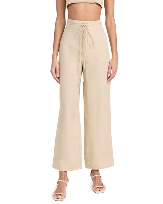 Onia Air Linen Paperbag Trousers 00