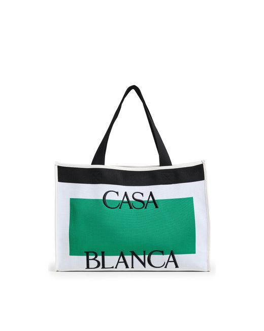 Casablanca Knitted Shopper Bag