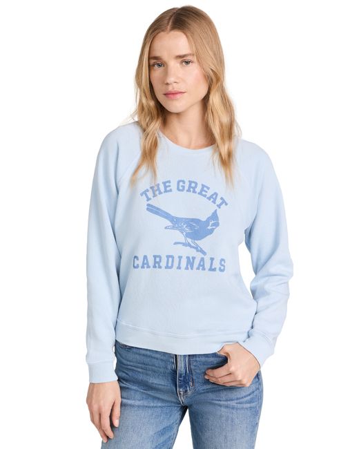 The Great . The Shrunken Sweatshirt W Perched Cardinal Graphic