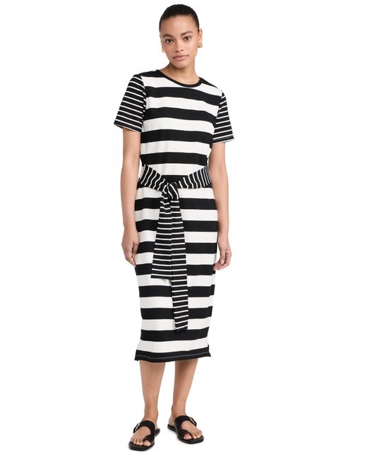 English Factory Contrast Stripe Midi Dress