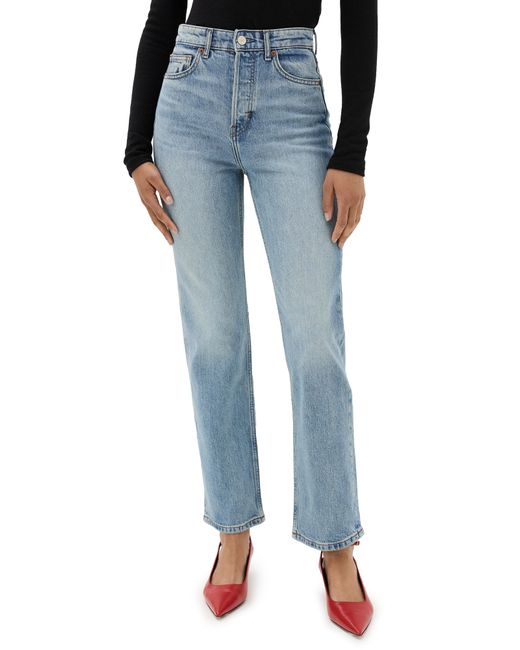 Reformation Cynthia Stretch High Rise Straight Jeans