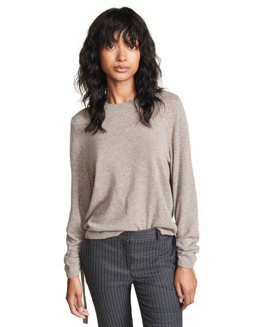 autumn cashmere Drawstring Sleeve Cashmere Sweater