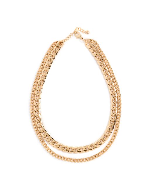 Argento Vivo 2 Layer Curb Chain Necklace