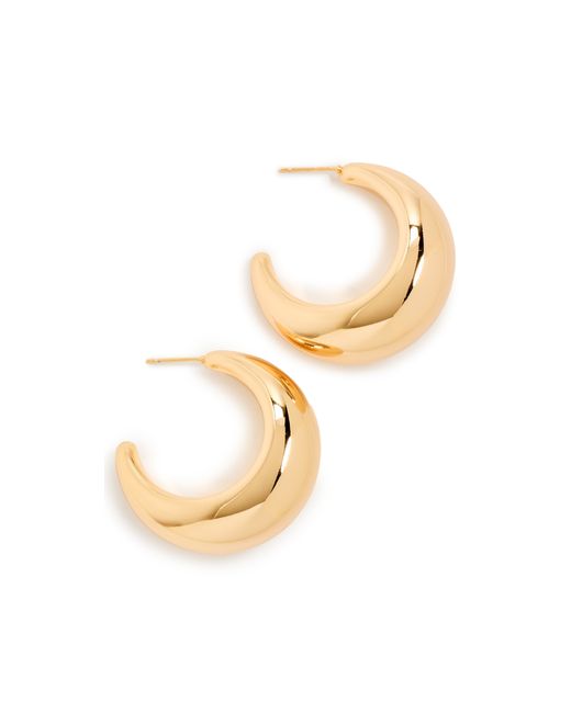 By Adina Eden Solid Graduated Dome Open Hoop Earrings