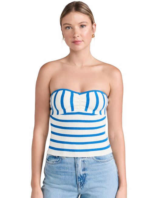 Favorite Daughter Twisted Knitted Bustier Top