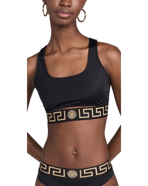 Versace Lycra Vita Recycled New Logo Bikini Top