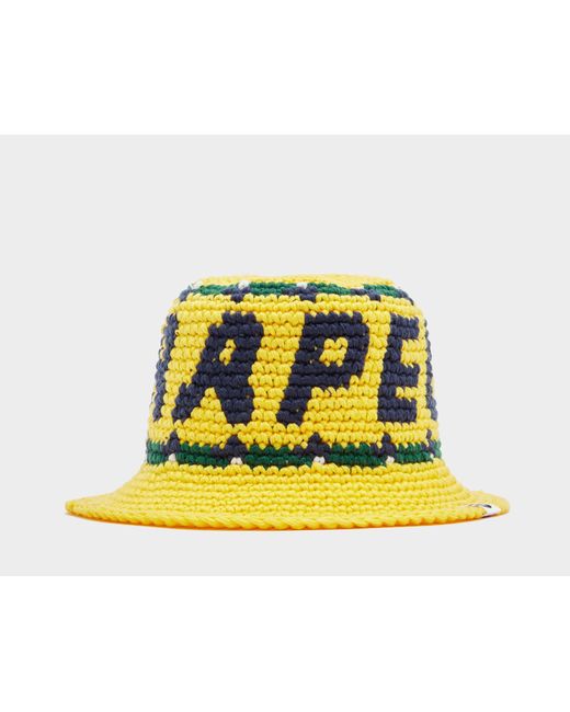 AAPE by A Bathing Ape Crochet Bucket Hat