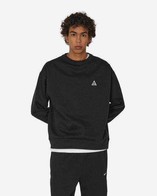 Nike ACG Therma-FIT Fleece Crewneck Sweatshirt Black