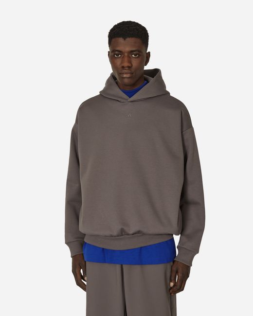 Adidas Basketball Hooded Sweatshirt Charcoal
