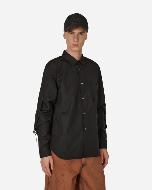 Comme Des Garcons Black Buckle Detail Longsleeve Shirt