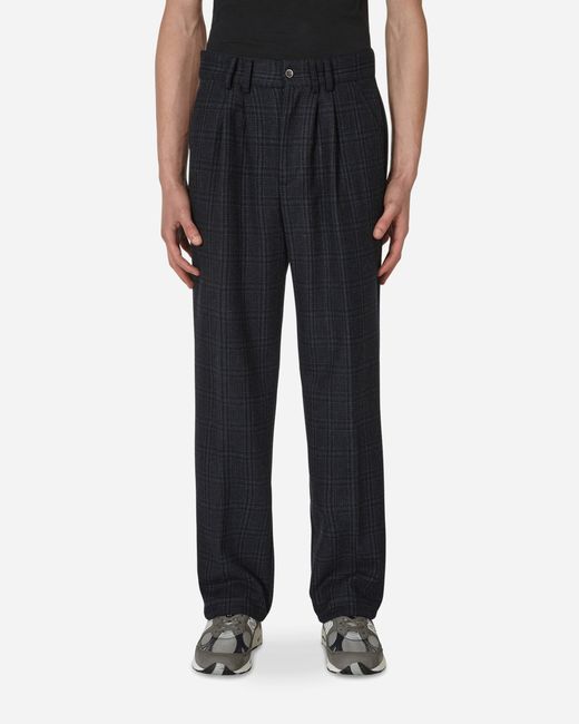 Paccbet Checked Pleated Trousers