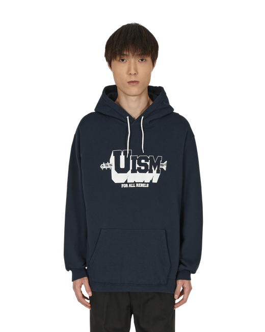 Undercoverism Cut-Up Hooded Sweatshirt Navy