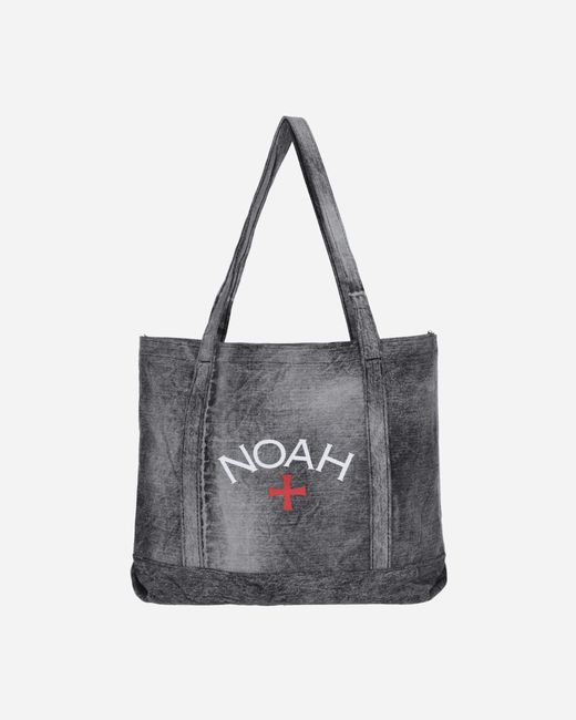 Noah NYC Denim Core Logo Tote Bag Acid Wash