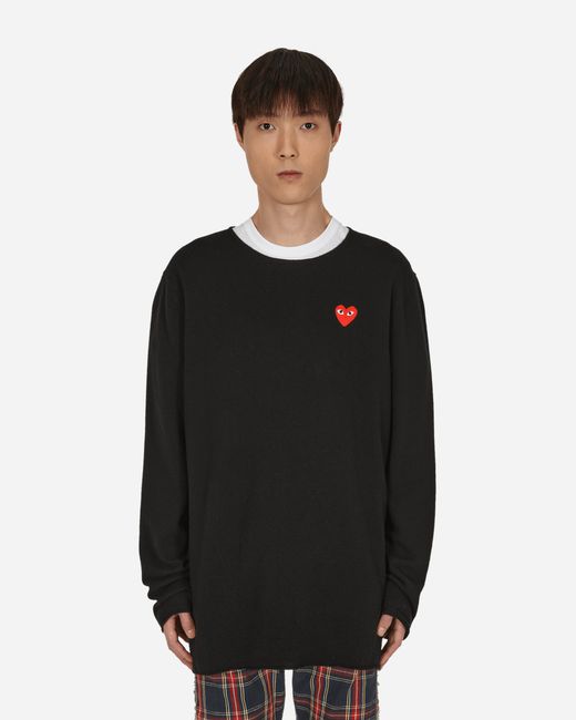 Comme Des Garçons Play Heart Patch Sweater