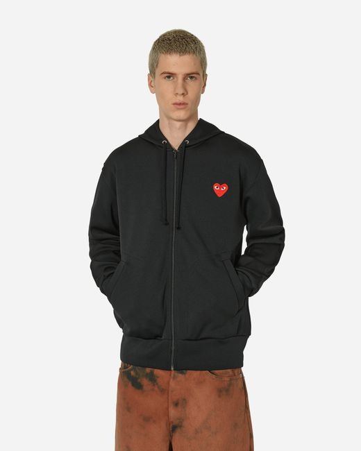 Comme Des Garçons Play Heart Zip Hooded Sweatshirt