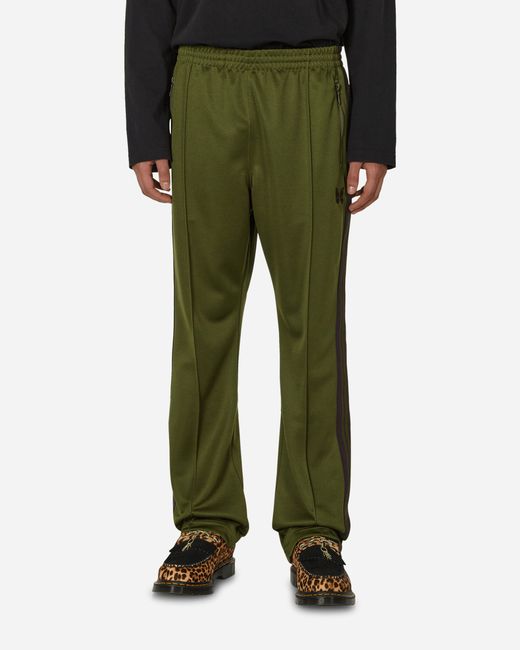Needles Poly Smooth Narrow Track Pants Olive