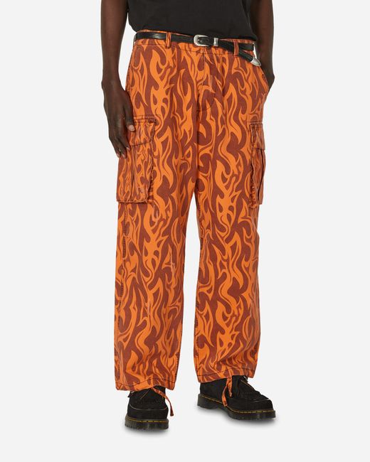 Erl Printed Flame Cargo Pants