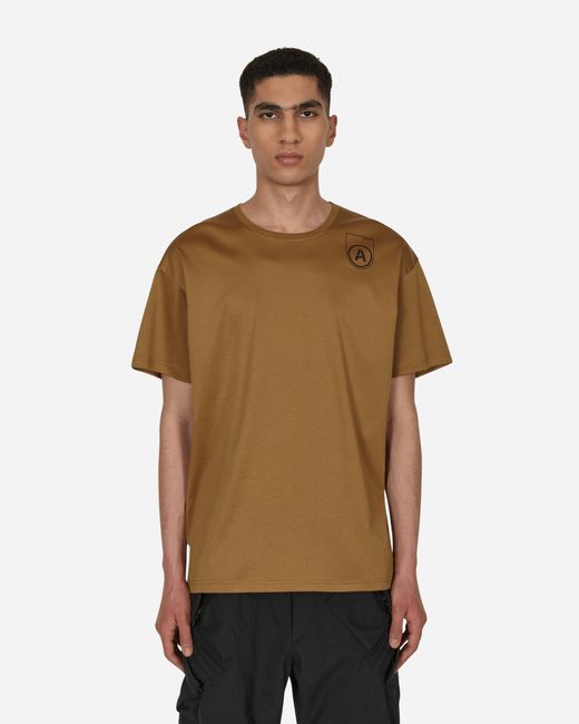 Acronym Printed T-Shirt Brown