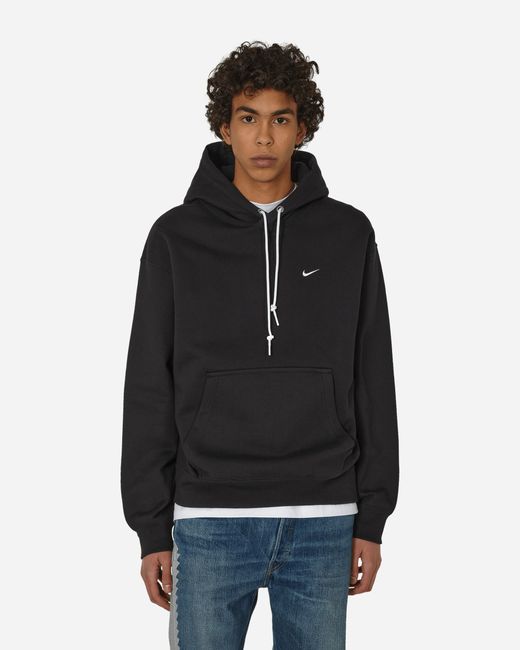 Nike Solo Swoosh Hooded Sweatshirt Black