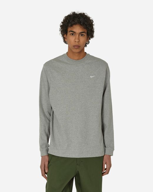 Nike Solo Swoosh Longsleeve T-Shirt Dark Grey Heather