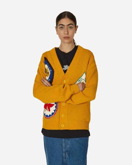 KENZO Paris Travel Hand-Embroidered Sweater Golden