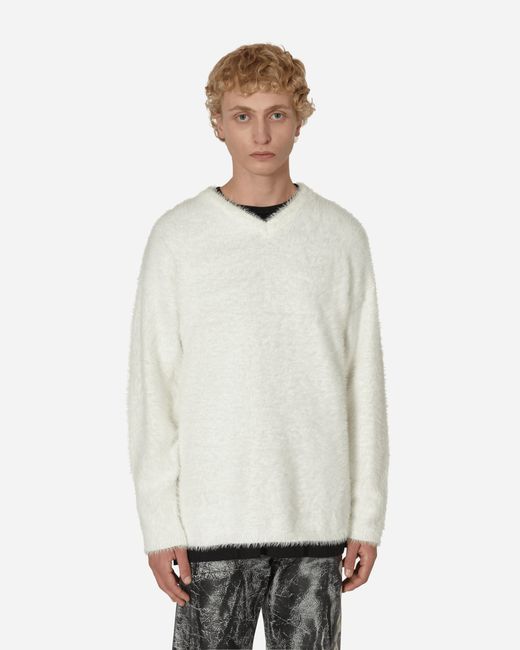 Erl V-Neck Hairy Sweater