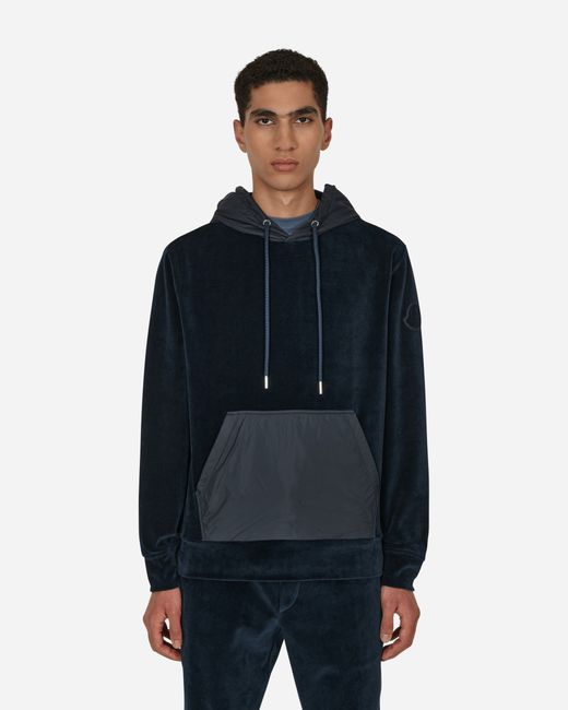 Moncler Velvet Hooded Sweatshirt