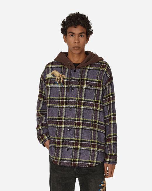 Undercover Hand Hooded Shirt Check