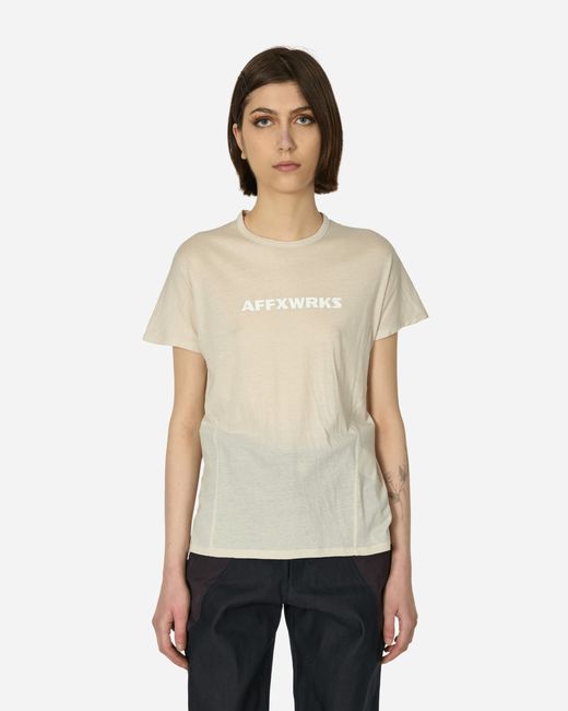 Affxwrks Shoulderless T-Shirt Dust