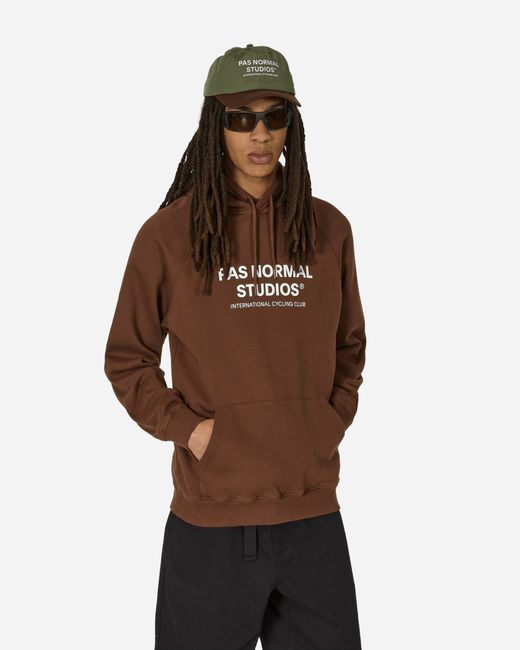 Pas Normal Studios Off-Race Logo Hooded Sweatshirt Bronze