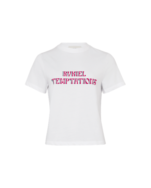 Sonia Rykiel Short-sleeved Crew-neck Cotton Jersey T-shirt Te06