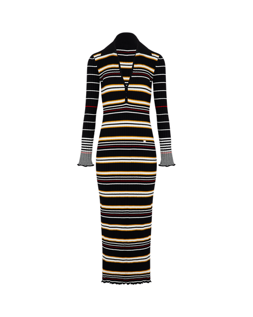 Sonia Rykiel Long-sleeved Polo-collar Dress R018